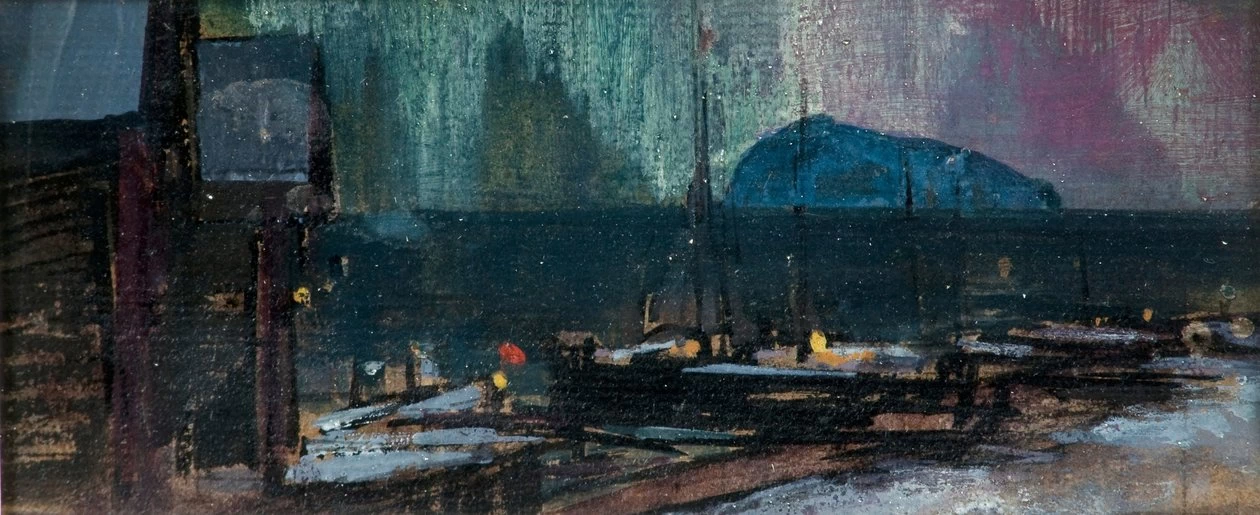 Konstantin Korovin - L'aurora boreale in Norvegia, 1902
